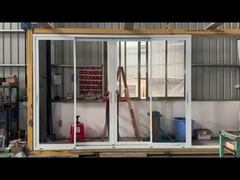 অ্যালুমিনিয়াম খাদ স্লাইডিং গ্লাস ব্যালকন স্লাইডিং দরজা কালো ফরাসি শৈলী অ্যালুমিনিয়াম স্লাইডিং গ্লাস দরজা