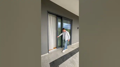 ইউরোপীয় প্যাটিও স্লাইডিং দরজা! বৃহৎ টেম্পারড গ্লাস!