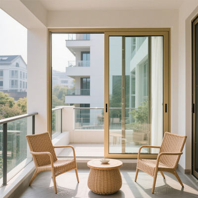 বিলাসবহুল অ্যালুমিনিয়াম স্লাইডিং কাঁচের দরজা - অন্দর-বহিরঙ্গন জীবনের জন্য আধুনিক, শক্তি-সাশ্রয়ী সমাধান